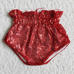 Girl Red Sequin Bummies