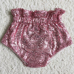 Girl Pink Sequin Bummies