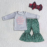 Merry Christmas Ya Filthy Animal Girl Green Dot Outfit