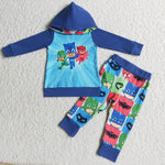 Baby Girl & Boy Screen Print Patchwork Outfit