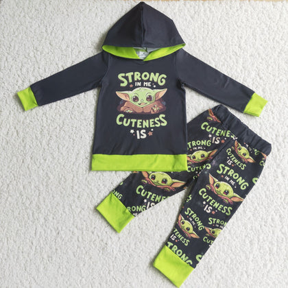 6 C9-37 Boy Screen Print Hoodies Print Pencil Pant Outfit-promotion 2024.9.7