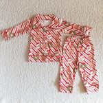 Boy Santa Claus Deer Cookie Cardigan Pajamas Outfit