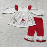 Baby Girl & Boy Cookie Santa Claus Milk Outfit