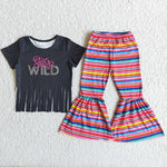 D13-2 Girl Stay Wild Tassels Striped Outfit-promotion 2024.3.2