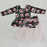 6 A8-4 Girl Pink Gauze Cartoon Skirt Match Bummie Outfit-promotion 2024.8.10