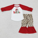 Promotion Girl Believe Santa Claus Leopard Outfit