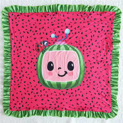 Cute cartoon watermelon infants red blanket