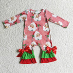 6 A2-30 Girl Christmas Santa Claus Romper-promotion 2024.11.9