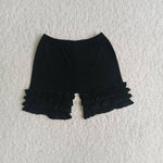 Girl Solid Ruffles Shorts