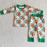 Baby Girl & Boy Cookie Plaid Pajamas Outfit