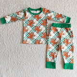 Baby Girl & Boy Cookies Plaid Pajamas Outfit