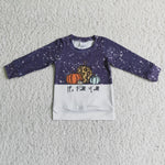 Boy Pumpkin Bleached Long Sleeve T-shirt