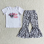 Clearance Girl Cute Heifer Leopard Outfit