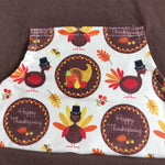 Thanksgiving Day Boy Brown Turkey Print Long Sleeve Pocket Hoodie Long Pants Outfit