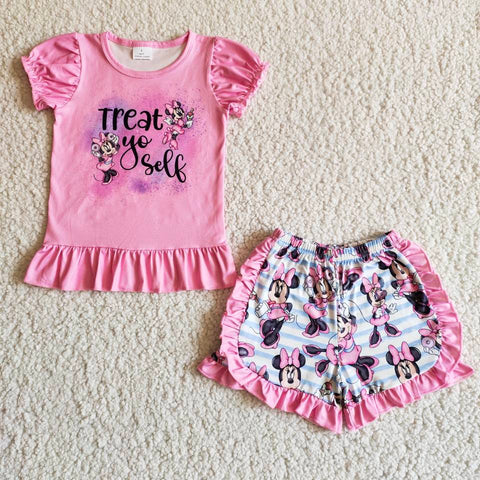 Pink Baby Girls Summer Outfits With Lace