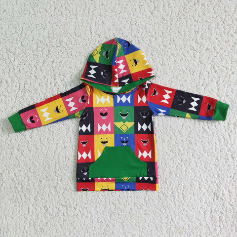 Boy Emoji Patchwork Long Sleeve T-shirt