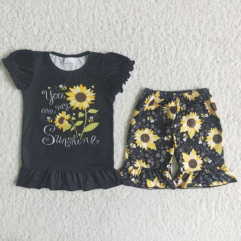 C10-4 You Are My Sunshine Girl Sunflowers Outfit-promotion 2024.4.13