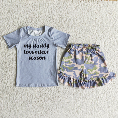 B11-22 My Daddy Loves Deer Season Girl Outfit-promotion 2024.3.16