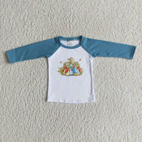 Boy Blue Bunny Long Sleeve T-shirt