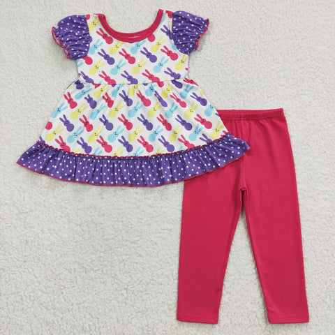 Girl Rabbit Solid Pant Outfit