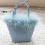 Blue kids mini handbags kids bags for girls