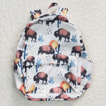 Buffalo cactus kids white backpack