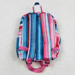 Colorful stripes children casual backpack