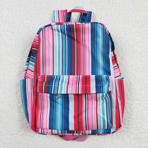 Colorful stripes children casual backpack