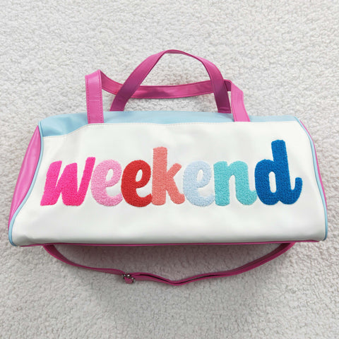 Children weekend travel pink bag