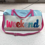 Children weekend travel pink bag