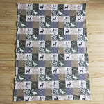 Reindeer duck green newborn sleep swaddles blankets