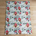 Green cactus baby swaddle wraps newborn sleep blankets