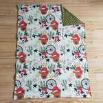 Green cactus baby swaddle wraps newborn sleep blankets