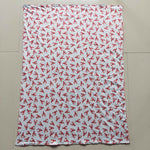 Red crawfish newborn cotton blankets