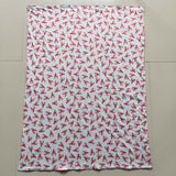 Red crawfish newborn cotton blankets