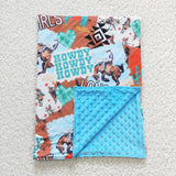 Cowboy cactus aztec little baby blanket