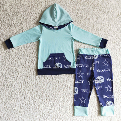 Baby cowboys winter hoodie clothing outfit