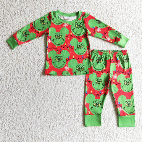 BLP0112 Children's green clothing kids boys christmas sets-promotion 2024.11.30