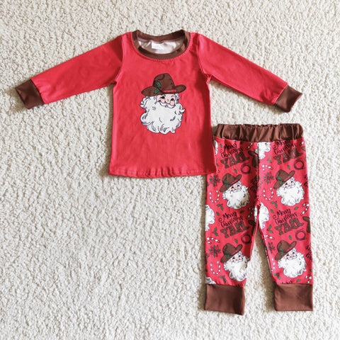 BLP0119 Children's red clothes sets newborn boys christmas outfits-promotion 2024.11.30