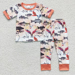 Fishing pattern baby boys outfits