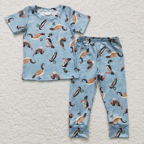 Duck little boys blue set boutique kids clothes outfits