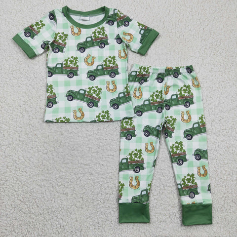 Saint Patrick's Day lucky baby green clothes set