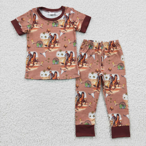 Baby Boys Brown Cowboy Western Outfit