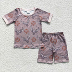 Summer children's western clothing boys pajamas short set