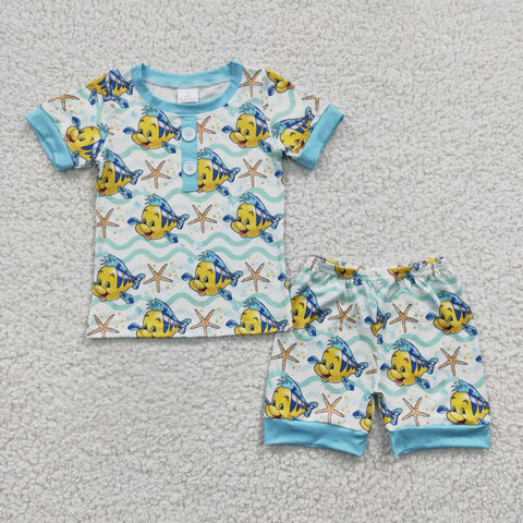 BSSO0114 Fish cartoon boys shorts outfit-promotion 2024.7.6