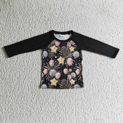 Balloon kids boys t shirts boys black tops winter children sweatshirt