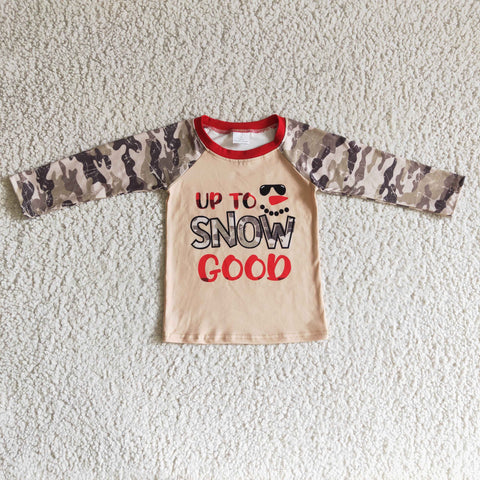 Snow good kids sweatshirts long sleeve shirts baby boys camo tops