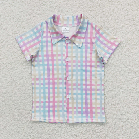 Colorful stripes toddler boys polo shirt