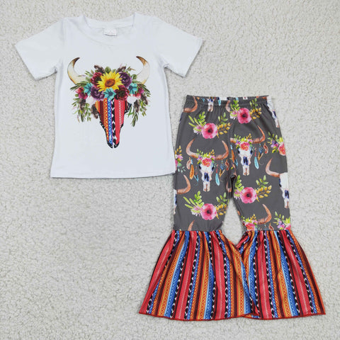 Girl Cow Head Aztec Outfit