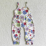 Girl Floral Girls Summer Jumpsuit